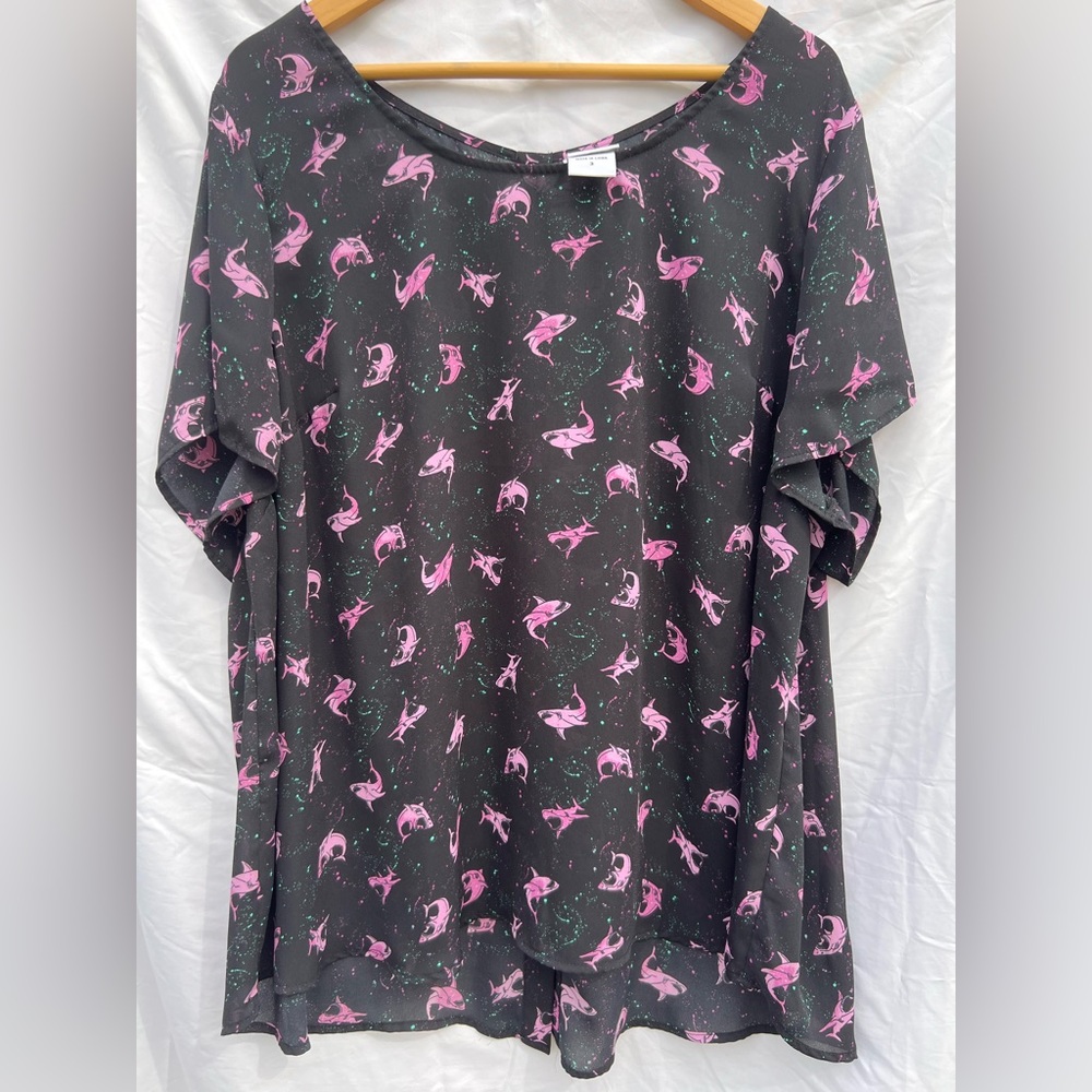 Torrid Jaws Size 3 Georgette Blouse